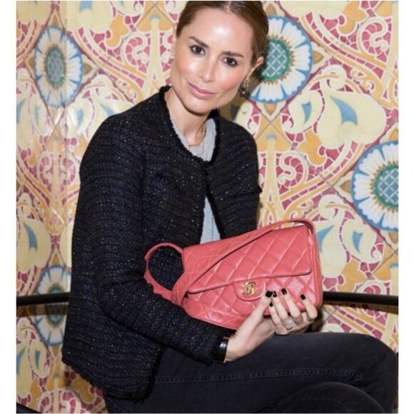 Anine Bing Tweed Navy Blue Gold Fringed Raw Hemline Jacket Blazer Size Small - Picture 10 of 16